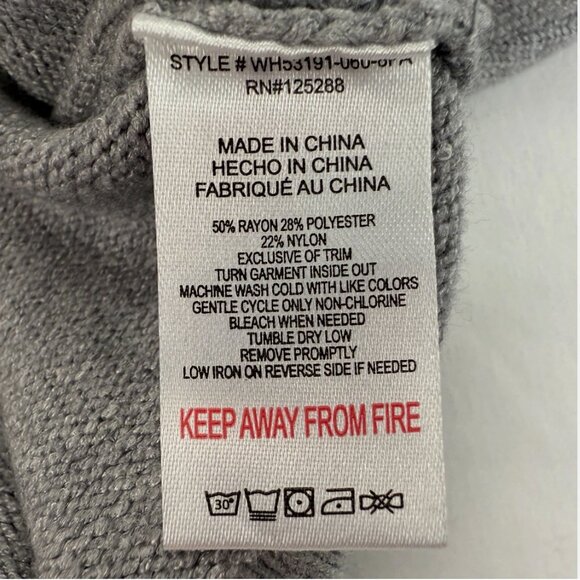 Life is Good I WOOF YOU Gray Knit Sweater NWT Crewneck Dog Pet Lover Gift Preppy - Picture 8 of 12